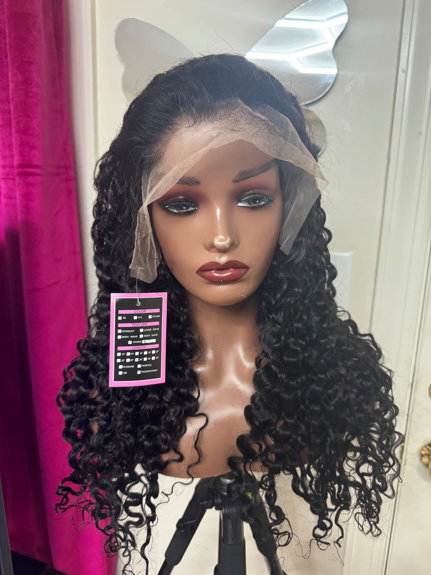 28” Burmese Curly Frontal Wig