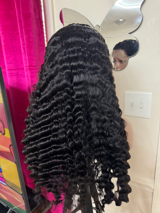 26” Deep Wave Frontal Wig