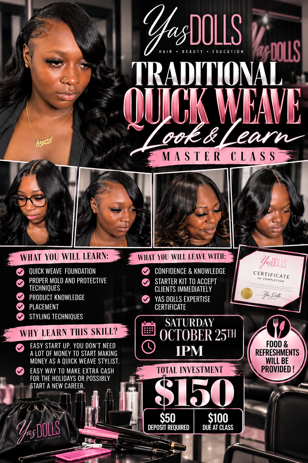 Traditional Quick Weave Look & Learn